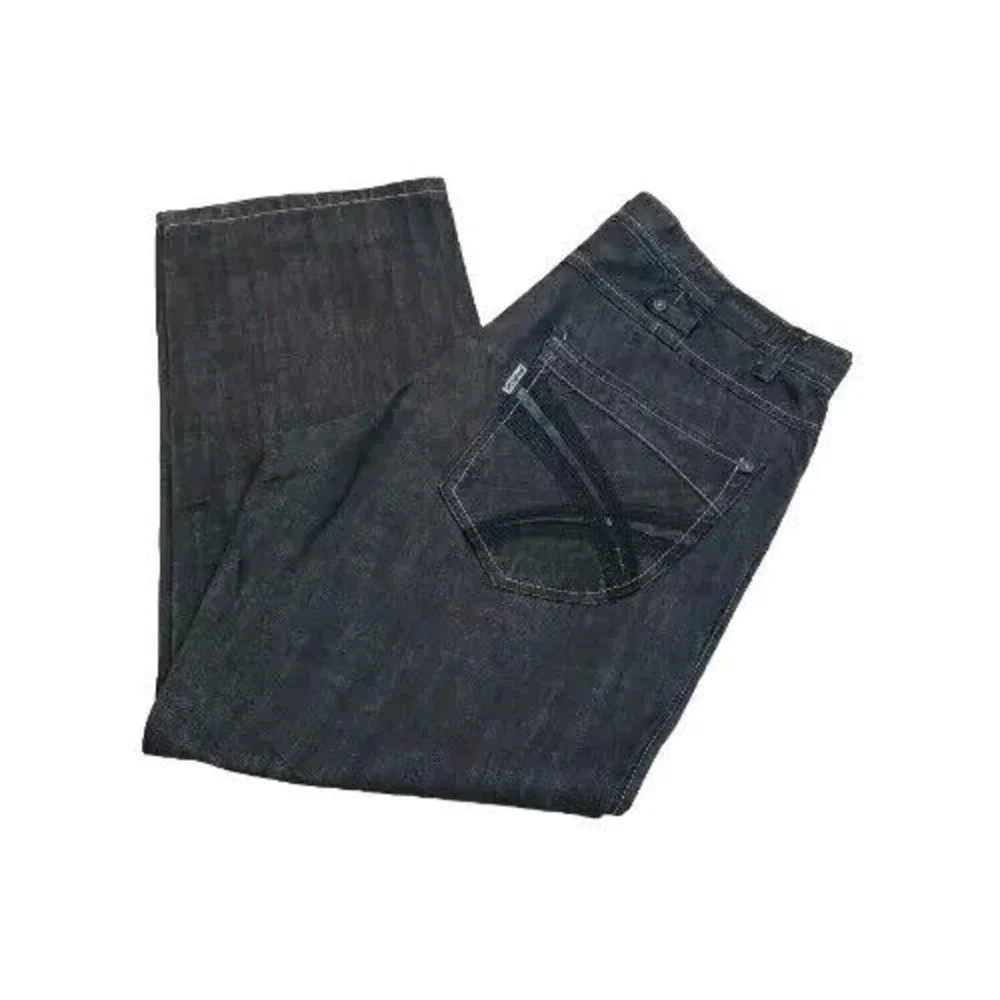 Parish‎ Jeans Men 44x30 black button fly loose relaxed hip hop street wear